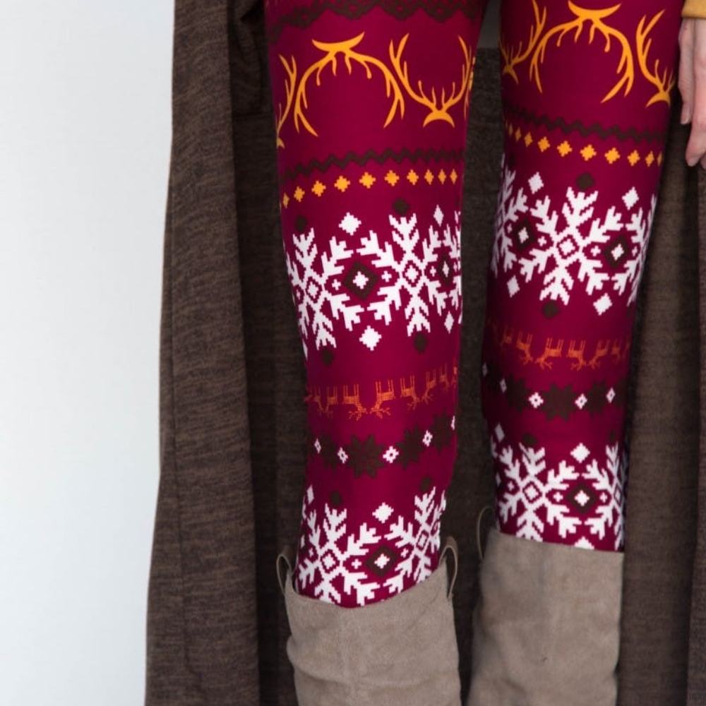 Reindeer Fair Isle Leggings